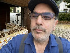 Jonathan with mushroom booth